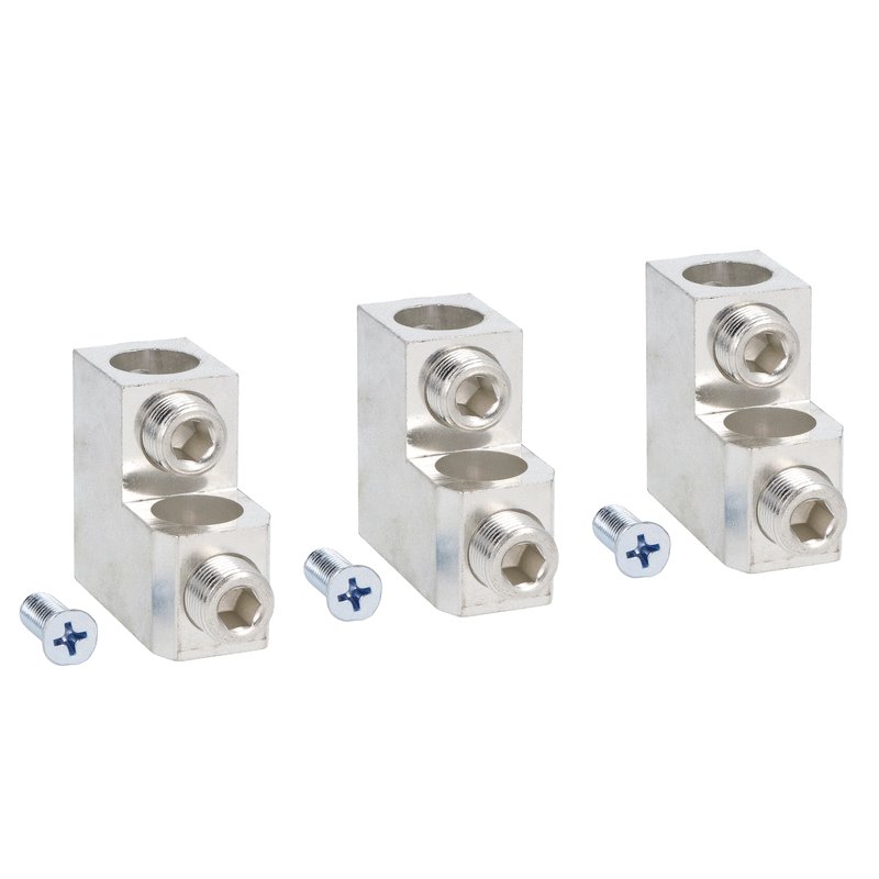 Lovato P5X504, Terminal Clamp Set for Rigid and Flexible Cables, For P5ME3PH0600UL, 3-Piece Set, 2x AWG 2/0 - Kcmil 350