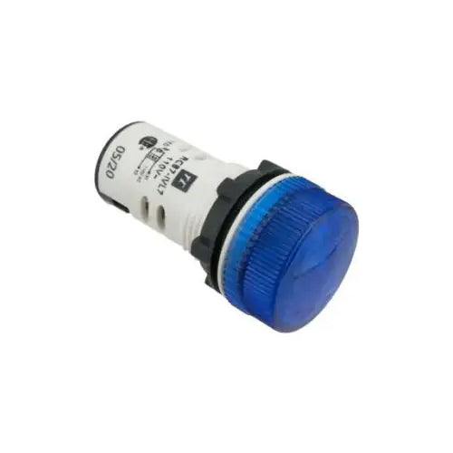 Techspan PB-B7IVL76110V, Integrated LED Pilot Lamp, 110V, Blue