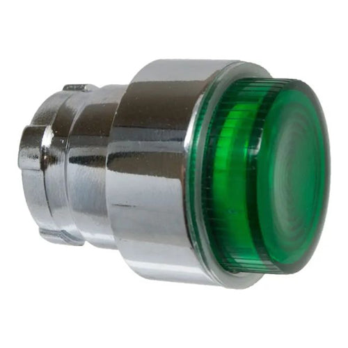 Techspan PB-BWL13, Illuminated Projecting Push Button, Spring Return, For LED, Green