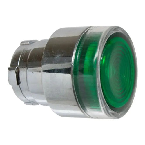 Techspan PB-BWL33, Illuminated Flush Push Button, Spring Return, For LED, Green