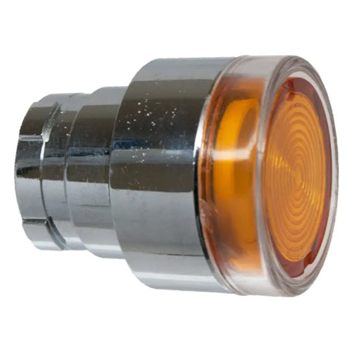 Techspan PB-BWL35, Illuminated Flush Push Button, Spring Return, For LED, Amber