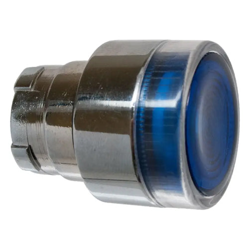 Techspan PB-BWL36, Illuminated Flush Push Button, Spring Return, For LED, Blue