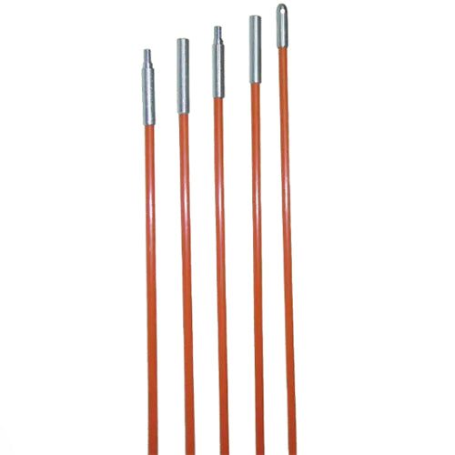 Rack-A-Tiers PCF230, 3/16" Plastic Coated Fiberfish II "FourPack", 1-3' B/F, 3-3' M/F, tip, and Fish Hook in vinyl pouch