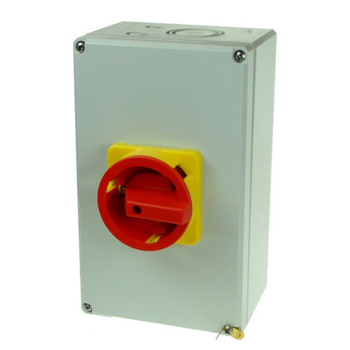 IMO PE69-4080, IP66 Enclosed Door Interlock AC Disconnect, 4 Pole, 80A, Enclosed/Interlocked Handle