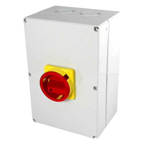 IMO PE69-6063, IP66 Enclosed Door Interlock AC Disconnect, 6 Pole, 63A, Enclosed/Interlocked Handle