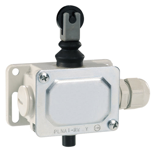 Lovato PLNA2RW, Metal Limit Switch, PL Series, Top Roller Push Plunger, Contacts 2NC, IP65