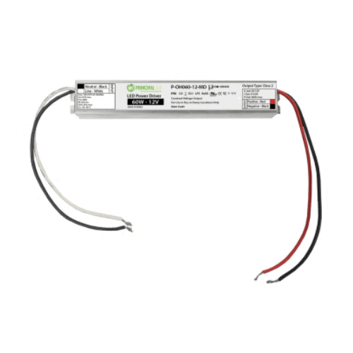 Principal Sloan P-OH060-12-MD, PLPOH06012MD, Universal 60W 12VDC Single Micro-Driver Power Supply, IP66