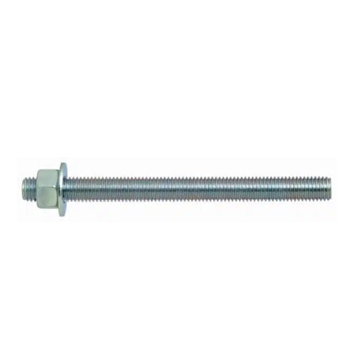 UCAN PRA 587, Anchor Rod Assemblies: Iso Grade 5.8 Steel Rod, Zinc Plated, 5/8″ x 7-1/2″, 50 Packs