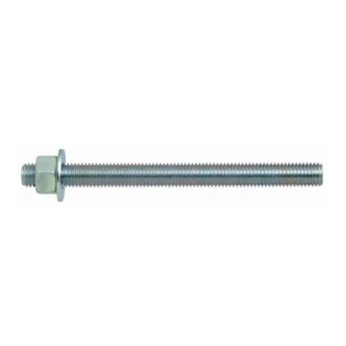 UCAN PRA B7125, Anchor Rod Assemblies, B7 High Strength Steel Rod, Zinc Plated With 2H Nut, 1/2'' X 5'', 100 Packs