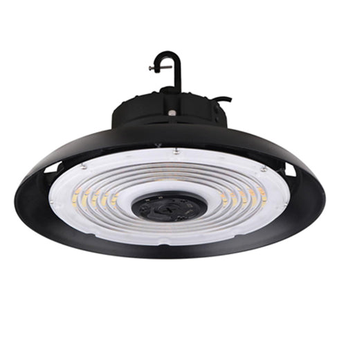 Current PRC12X088LQVSTAQB, Round 120-347V High Bay, 24,000/30,000/34,000 Selectable Lumens, 4000K/5000K Selectable CCT,  0-10V Dimming, Hook Mounted, 6FT Cord, Black