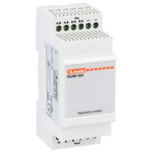 Lovato PSLRM1024, Redundancy Module, Modular Version, Rated Voltage 12...24VDC, Rated Output Current 10A