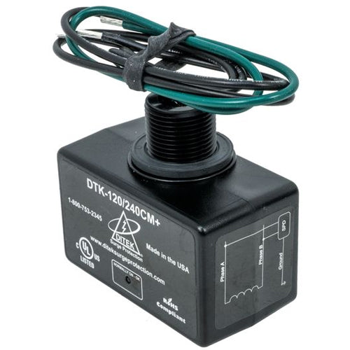 Alltemp PSP72KA, Ditek Single Phase Surge Protector, Split (2W+G), 120/240VAC, Surge Current Rating 50000A, Short Circuit Current Rating 10000A