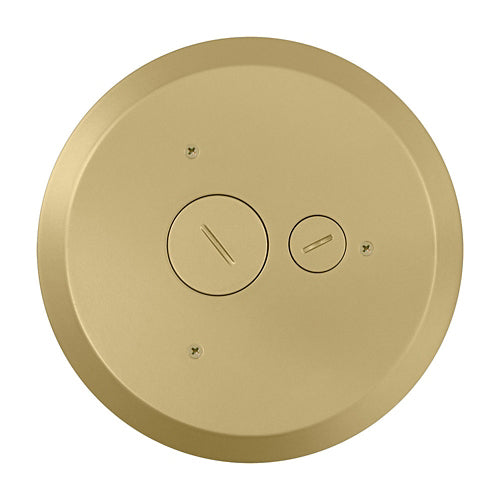 Leviton PT5FF-B, Furniture Feed Floor Cover, For Use with Leviton 5'' Poke Through Floor Box (PT500) Only, Brass