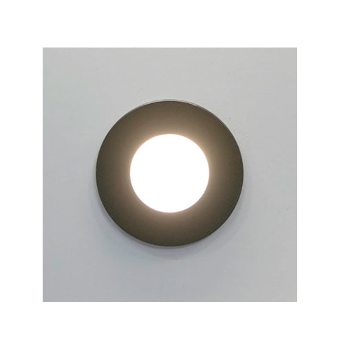 ORTECH PUK 3.0-3CCT-SN, Mini 3W LED Puck Downlight, 12VDC, 240LM, 3000K/4000K/5000K Selectable, 120° Beam Angle, Dimmable, Recessed Mounted, Satin Nickel Trim
