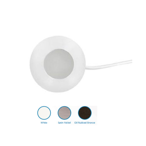 ORTECH PUK M-BK, 1W Micro LED  Step Light, 12VDC, 70LM, 3000K/5000K, NO-Dimmable, 80CRI, Black