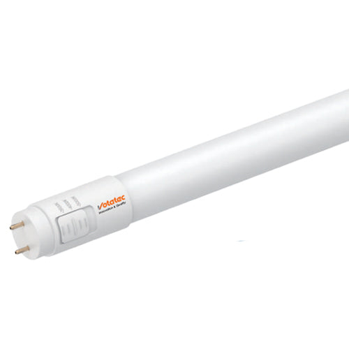 Votatec PV-4FT-15WAB4MS, 4FT T8 Glass LED Tube with Plastic Coating, 3500K/4000K/5000K, 15W, 120-277V, 2200 Lumens, Type A+B, G13 Base, Dimmable