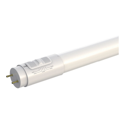 Votatec PV-4FT-18WAB4XS(1600K), 4FT Glass T8 LED Tube, 5WAY CCT Adjustable/UL TYPE A+B, 18W, 2250 Lumens, 120-347V, G13 Base, Shatterproof Design, Dimmable