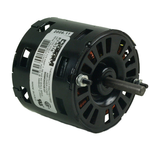 Rotom R3-R316, 3.3'' Heat Recovery Ventilation Motor, Shaded Pole, Ball Bearing, 1/20 HP, 115 Volt, 1.36 Amps, 1/1550 Spd/RPM, CCW Rotation, 1.6''×1/4'' Shaft