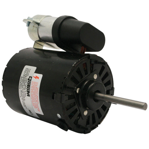 Rotom R3-R371, 3.3'' Refrigeration Motor, PSC Type, Open Enclosed, Ball Bearing, 240 Volt, 1/20 HP, 1/1550 Spd/RPM, 0.38 Amps, CW Rotation, 2.7''×5/16'' Shaft