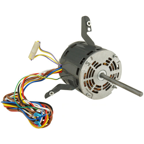 Rotom R6-R42249, 5.5'' Direct Drive Motor, PSC Type, Sleeve Bearing, 208/230 Volts, 1/2 HP, 4.9 Amps, 3/1075 Spd/RPM, Reversible Rotation, 10MFD Capacitor, 6''×1/2'' Shaft