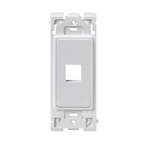 Leviton RE640-WW1, Renu 1-Port Insert, White on White