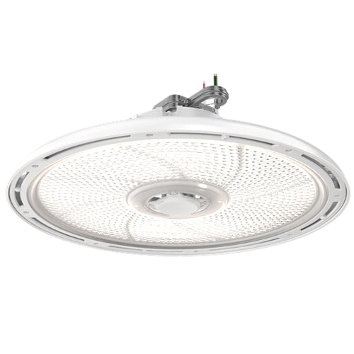 Lithonia Lighting REBL ALO28 XVOLT SWW9 80CRI DWH M2, LED Round High Bay, Standard Hook with 3/4'' Pendant Mount, 35000/45000/55000 Lumens, 277-480V, 4000/5000K, 80 CRI, Gloss White