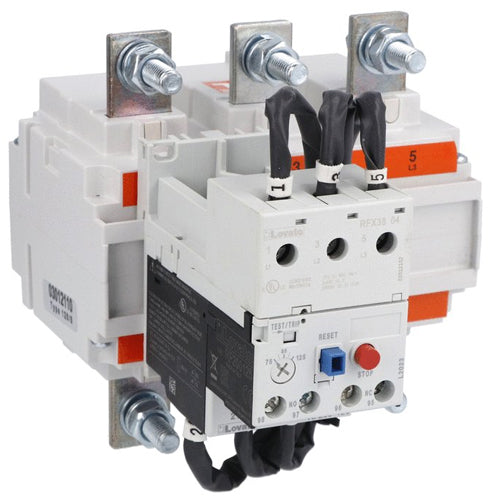 Lovato RF200200, Thermal Overload Relay for BF and B Series Contactors, Phase Failure/Single Phase Sensitive, Three Poles (Three Phase), Manual or Automatic Resetting, Adjustment Range 120...200A