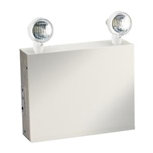 ABB Lumacell RG12S362LD7, Steel Compact Size Battery Unit, 120/347V Input, Output 12VDC 36W, (2) x 4W MR16 LED Heads, White Body