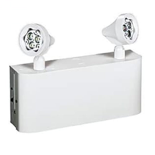 ABB Lumacell RGC442LD1, Steel Compact Size Battery Unit, 120/347V Input, Output 6VDC 44W , (2) x 4W MR16 LED Heads, White Body