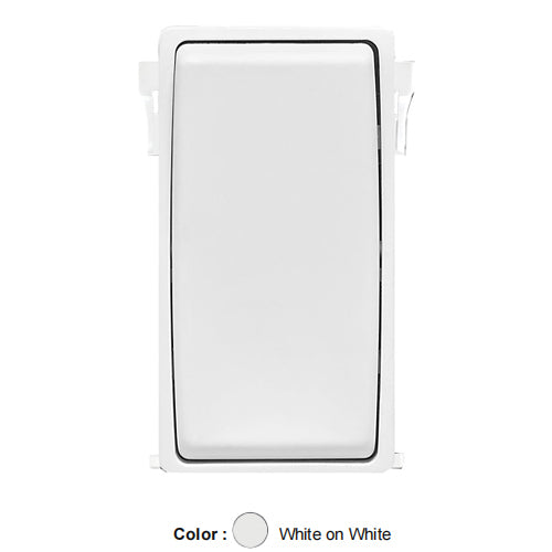 Leviton RK15X-WW, Color Change Kit for Single Pole, 3-Way and 4-Way RENU Switches, White on White, 5 Packs