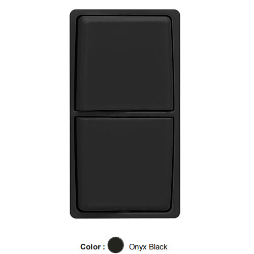 Leviton RK634-OB, Color Change Kit for RENU Combination Switch, Onyx Black, 2 Packs
