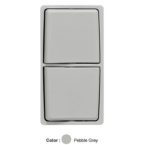 Leviton RK634-PG, Color Change Kit for RENU Combination Switch, Pebble Grey, 2 Packs