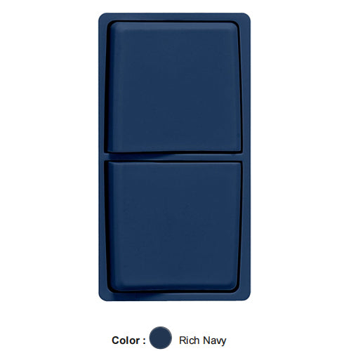 Leviton RK634-RN, Color Change Kit for RENU Combination Switch, Rich Navy, 2 Packs