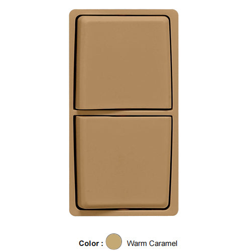 Leviton RK634-WC, Color Change Kit for RENU Combination Switch, Warm Caramel, 2 Packs