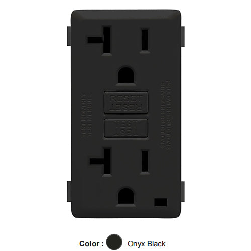 Leviton RKG20-OB, Color Change Kit for Renu 20A Tamper-Resistant GFCI Receptacle, Onyx Black, 2 Packs