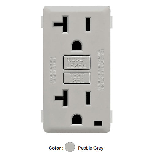 Leviton RKG20-PG, Color Change Kit for Renu 20A Tamper-Resistant GFCI Receptacle, Pebble Grey, 2 Packs