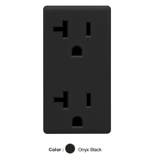 Leviton RKR20-OB, Color Change Kit for Renu 20A Tamper-Resistant Receptacle, Onyx Black, 5 Packs