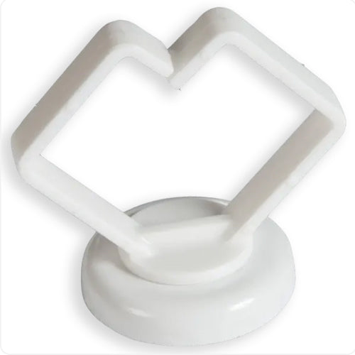 Rack-A-Tiers RM100WT, Mag Daddy 1" Cable Holder, White (Qty 10)