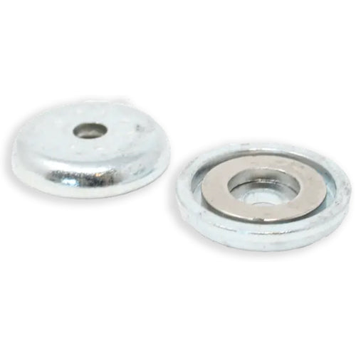 Rack-A-Tiers RM266SL, Mag Daddy 26 lb. Magnet Mount 6.5mm Hole, Silver (10 Pack)