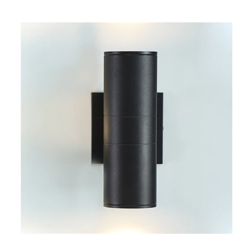 ORTECH RSC-UD-5CCT-BK, LED Cylindrical Up and Down Wall Sconce, with Selectable CCT, 120-277V, 20W, 1800 Lumens, No Dimmable, CRI 80, Black