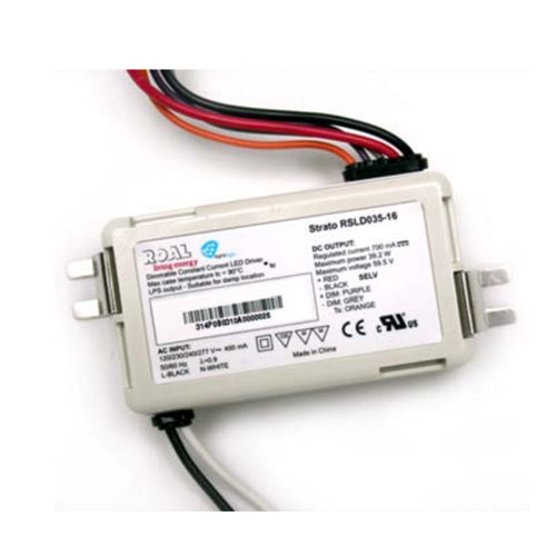 Enedo Royal Living Energy RSLD035-16, Constant Current LED Driver, Output 39.2W 700mA 40-56Vdc, 0-10V Dimming, IP64, Input 120-277Vac