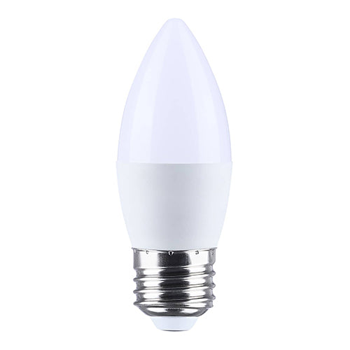 Satco S11112, B11/5.5W/LED/RGBTW/SF/26, Starfish, B11 LED, 5.5W, 120V, 2700-5000K RGB and Tunable White, 500 Lumens, Medium E26 Base, Frost Finish