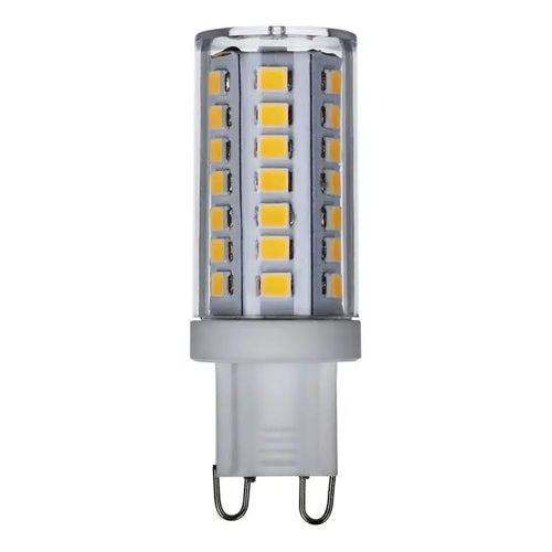 Satco S11235, JCD LED, 5W, 120V, 4000K Cool White, 550 Lumens, G9 Double Loop Base, Clear Finish