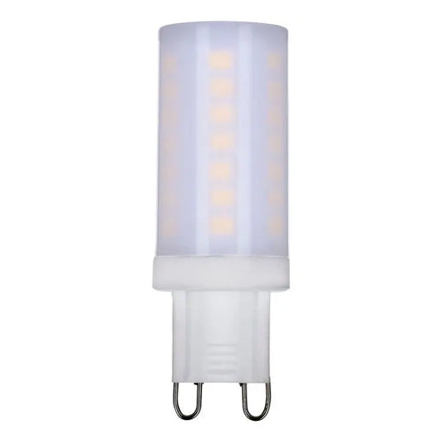 Satco S11237, JCD LED, 5W, 120V, 4000K Cool White, 500 Lumens, G9 Double Loop Base, Frost Finish