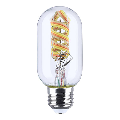 Satco S11244, T14 LED, 5.5W, 120V, 2700-5000K RGB and Tunable White, 450 Lumens, Medium E26 Base, Clear Finish