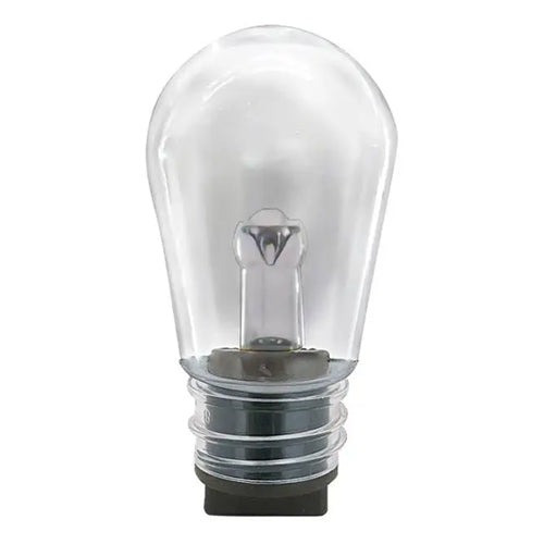 Satco S11273, S14 LED Replacement String Light Lamp, 1W, 12V, 2700K Warm White & RGBW Color Changing, 26 Lumens, 4-Pin Base, Clear Finish