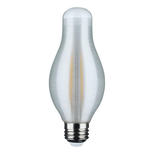 Satco S11314, H19 LED, 7W, 120V, 5000K Natural Light, 800 Lumens, Medium E26 Base, Satin Spun Finish