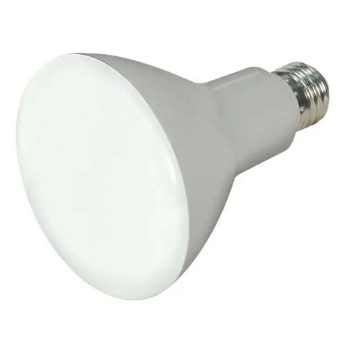 Satco S11333, BR30 LED, 7.5W, 120V, 2700K Warm White, 650 Lumens, Medium E26 Base, Gray Finish