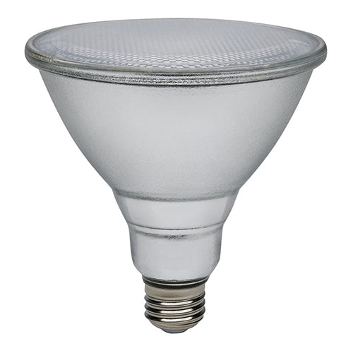 Satco S11488, PAR38 LED, 15W, 120-277V, 5000K Natural Light, 1200 Lumens, Medium E26 Base, Silver Finish