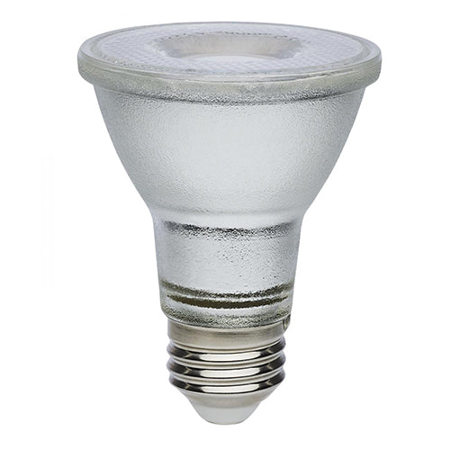 Satco S11496, Econo LED PAR20, 7W, 120-277V, 5000K Natural Light, 450 Lumens, Medium E26 Base, Silver Finish